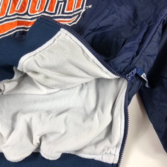 Vintage Starter Auburn Tigers Pullover V-Neck Jacket Windbreaker 90s Mens Medium - Picture 10 of 12